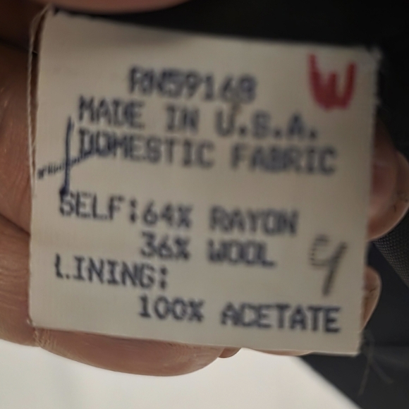 Karen Kane Vintage 2-button Blazer Women's Black Gold Applique on Lapel Size 10 - Picture 3 of 4